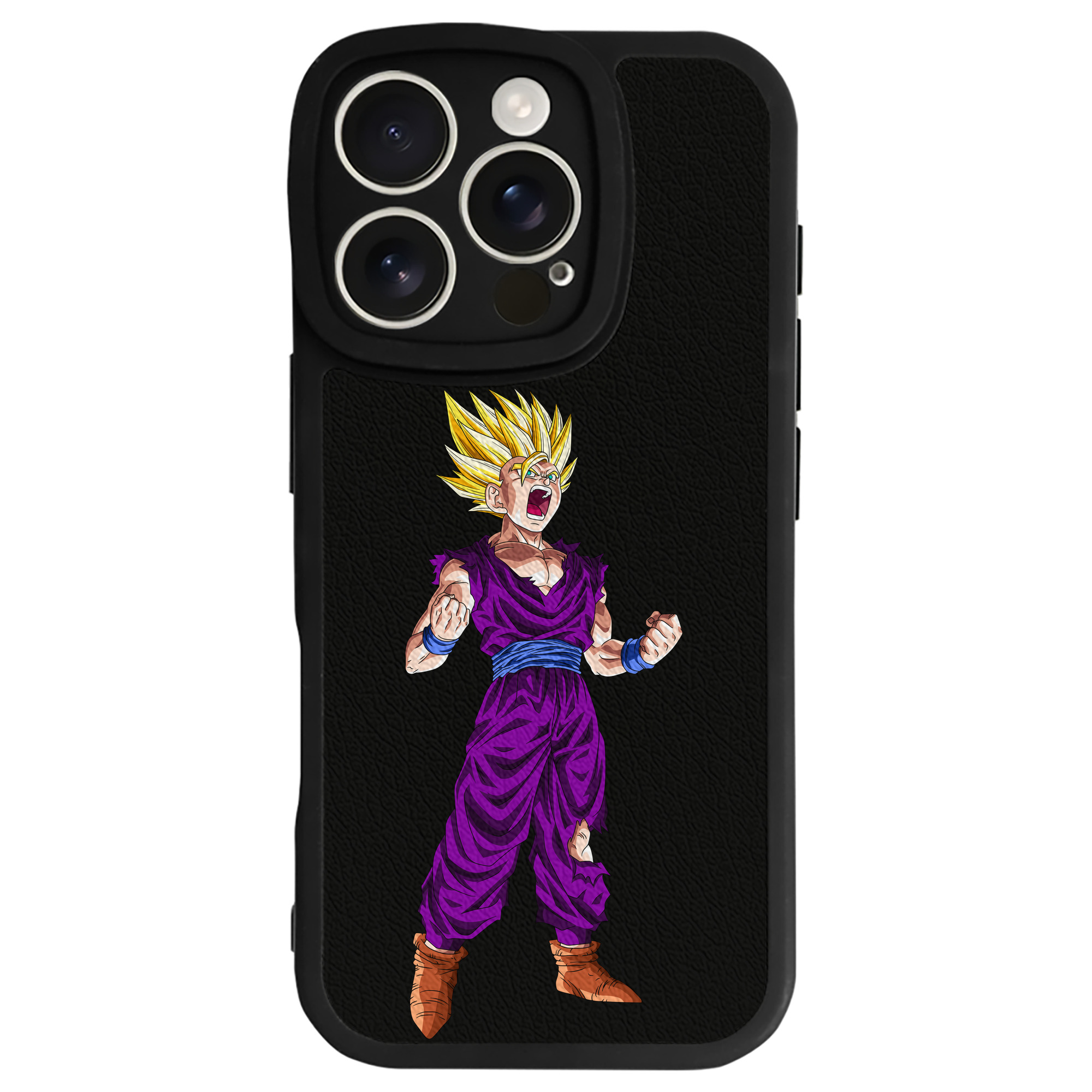 （画像用） ドラゴンボール 孫 悟飯（そんごはん）DRAGON BALL Son Gohan 【iPhone 16シリーズ対応】シリコンスマホケース（レザー調） 材質：シリコン